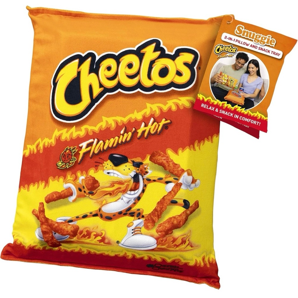 Snuggie 2-in-1 Pillow & Snack Tray Flamin' Hot Cheetos (13x10)